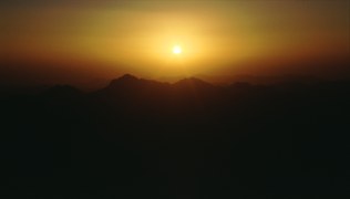 Sonnenaufgang auf dem Mosesberg