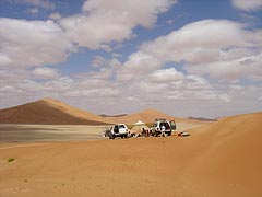 Mittagspause in der Rub al-Khali