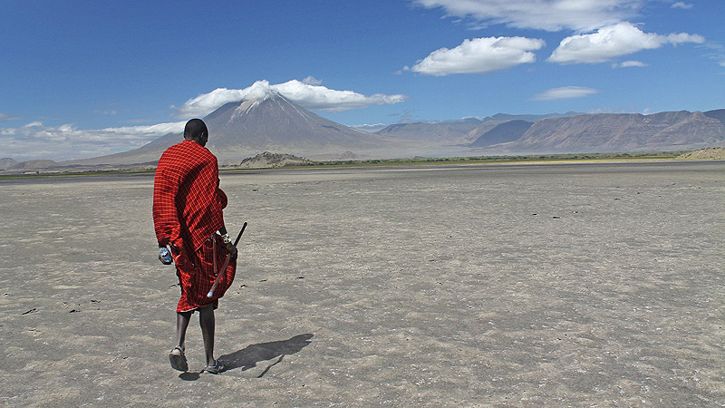 Tanzania, Lake Natron mit Massai