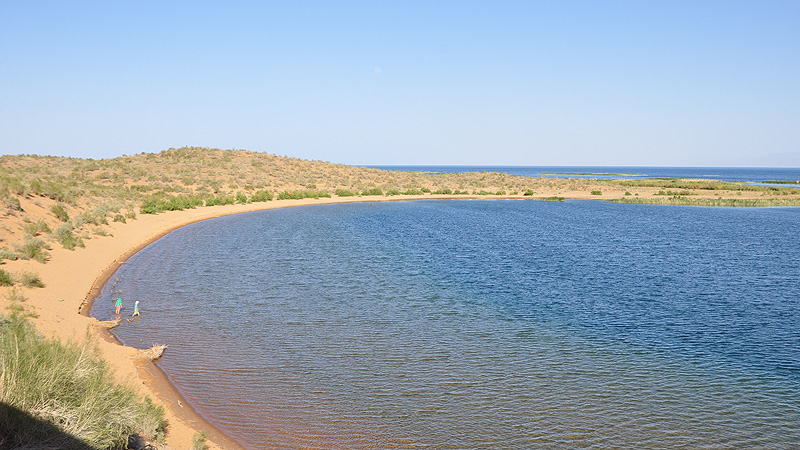 Usbekistan, Kysylkumwüste, Aydarkusee